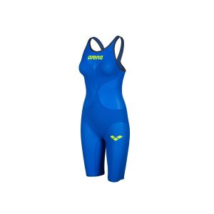 Fato de Banho Mulher Arena Powerskin Carbon Air2 Azul Costas Abertas