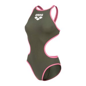 Fato de Banho Mulher Arena One Biglogo Sage – Rosa