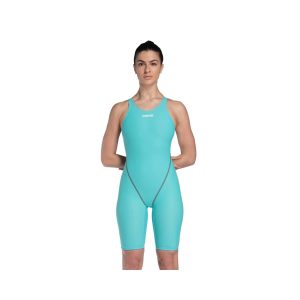 Fato de Banho Competição Mulher Arena Powerskin ST Next Costas Abertas Aquamarine