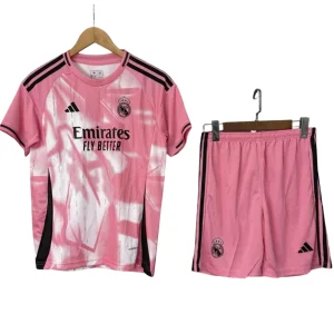 Kit Adidas Real Madrid  Camisola + Calção 25 / 26 Equipamento Pink Especial