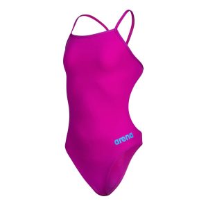 Fato de Banho Menina Arena Team Swim Challenge Fúcsia