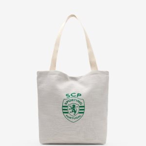 Saco Atlanta Creme Logo Verde