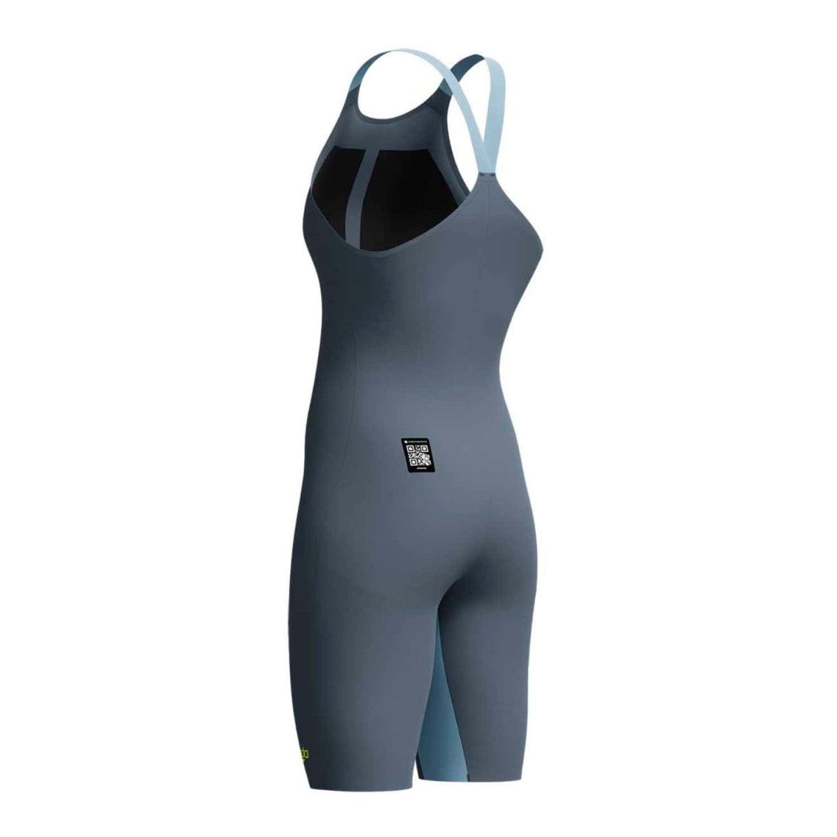Speedo Fastskin LZR Pure Valor 2.0 Cinza Azul Costas Fechadas - Image 3