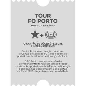 TOUR FC PORTO – MUSEU + ESTÁDIO | ADULTO (13-64) SÓCIO