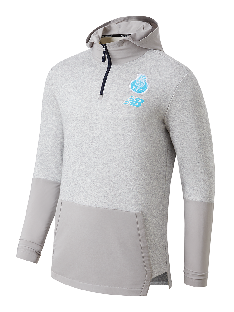 Sweat Cinza Com Capuz 23/24