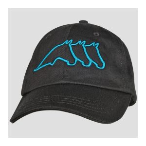BONÉ EQUILINE PRETO COM LOGOTIPO AZUL