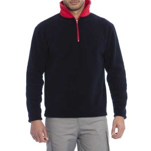 Camisola Polar com Meio Fecho