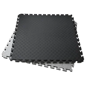 Tatami Preto e Cinza 2,5 cm – Piso EVA resistente para artes marciais, judo & ginásio