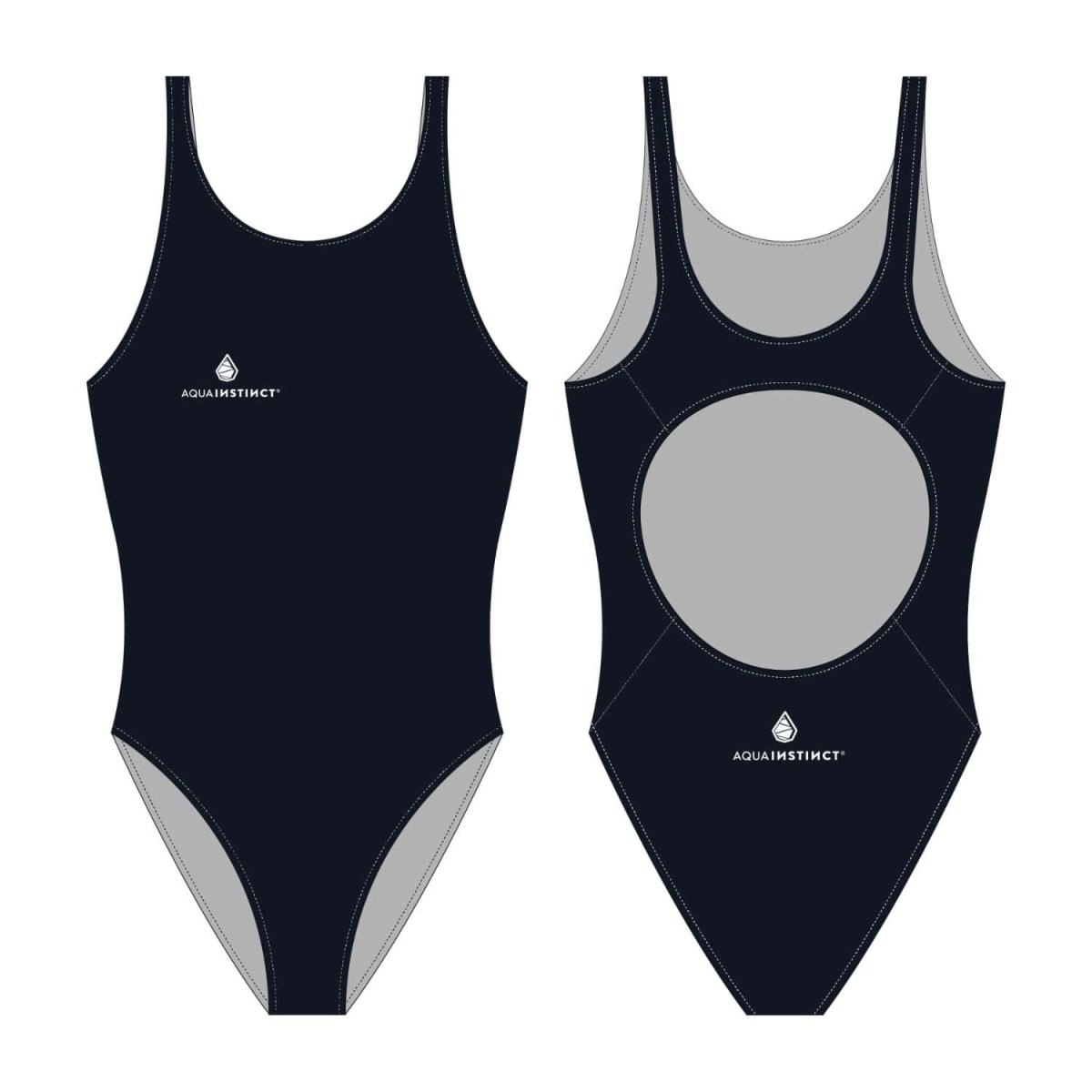 Fato de Banho Mulher Aqua Instinct Elite Preto - Image 2
