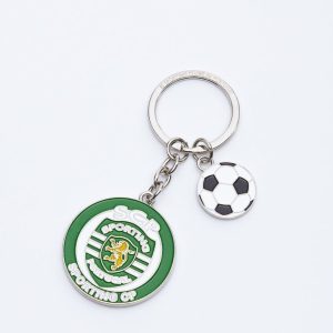 Porta-chaves Redondo Logo + Bola SCP