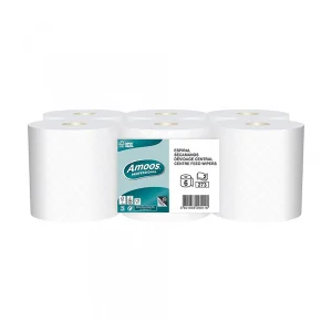 Toalhas de Mão em Papel Amoos 2F 6 Rolos